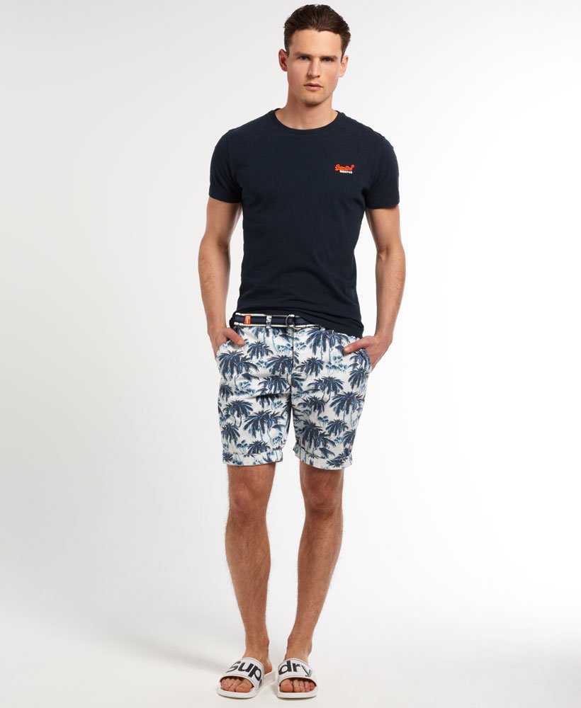 Men's - International Shorts in Blue Palm Print | Superdry UK