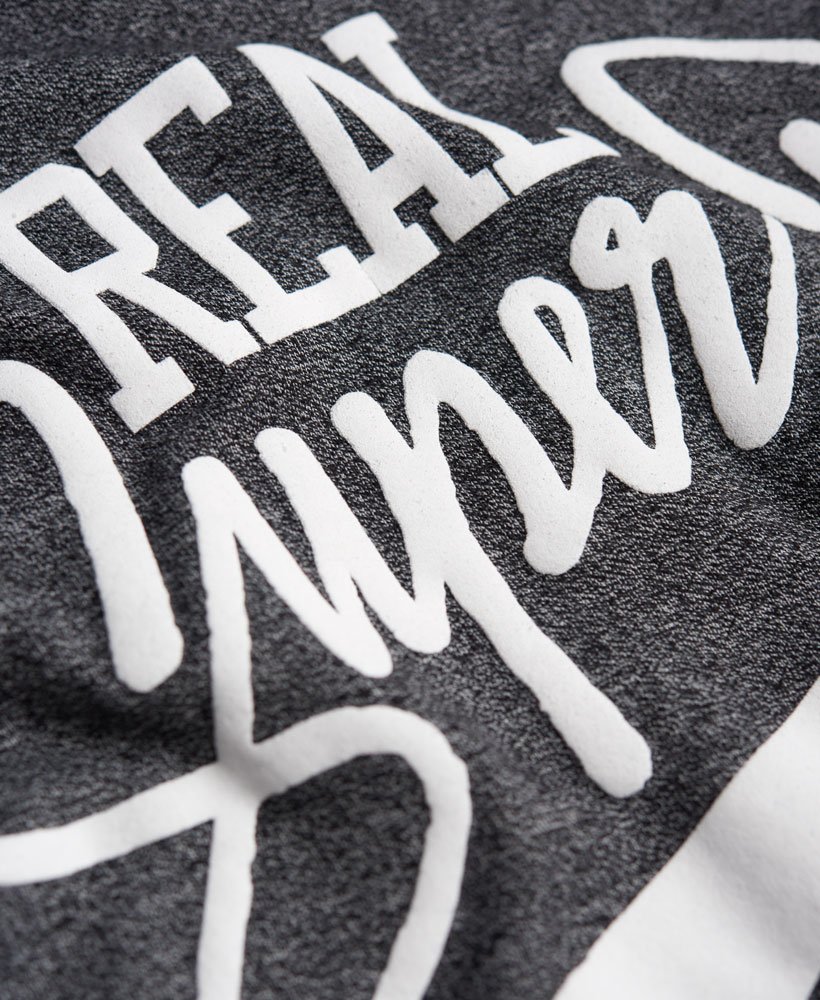 Mens - Real Cool Classic T-shirt in Black Jaspe | Superdry UK