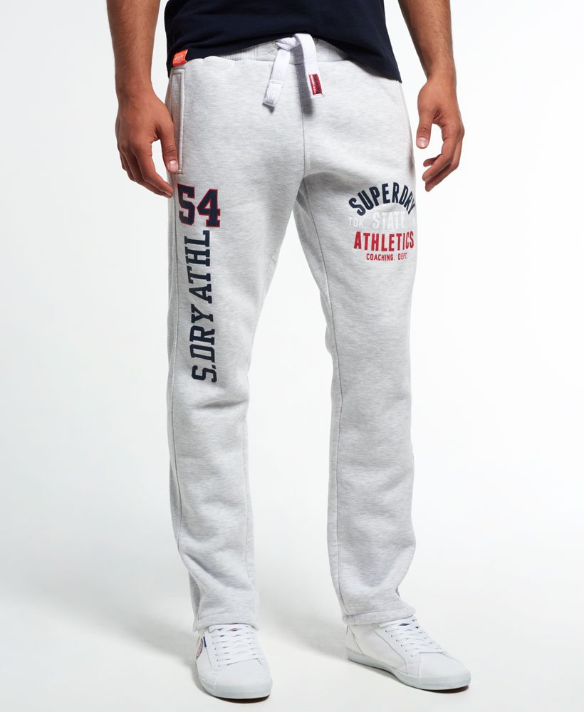 Mens - Trackster Non Cuffed Joggers in Ice Marl | Superdry