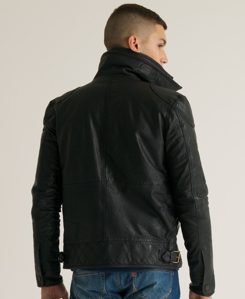 Mens - Tarpit Pop-Zip Jacket in Black | Superdry
