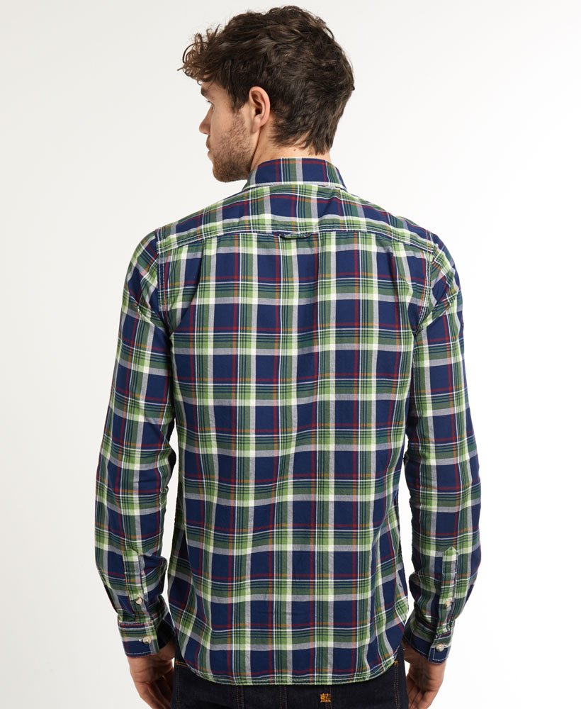Mens - Princeton Oxford Shirt in Green | Superdry