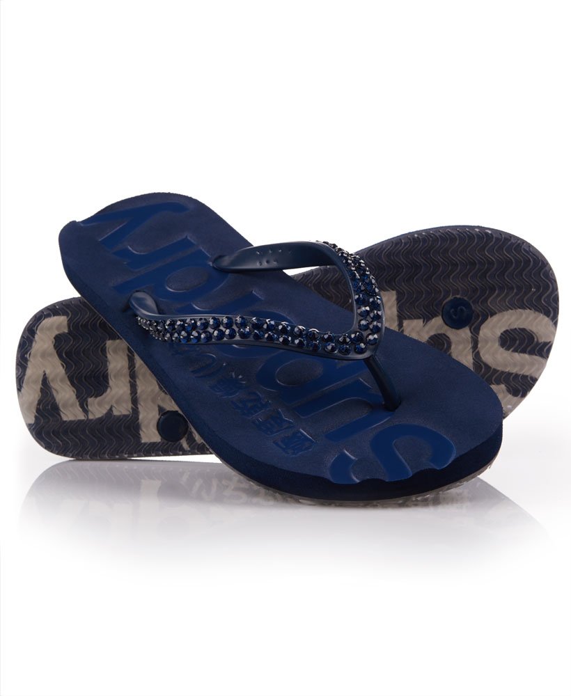 jewelled flip flop sandals