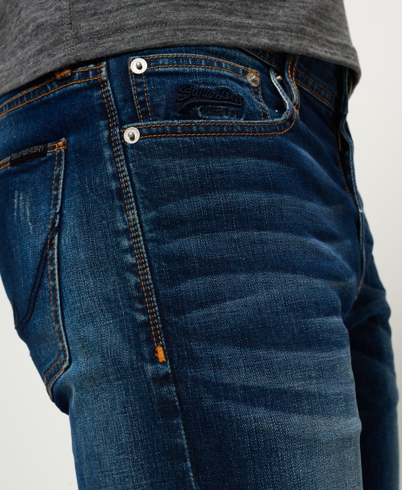 Mens - Slim Jeans in Brighton Blue | Superdry UK