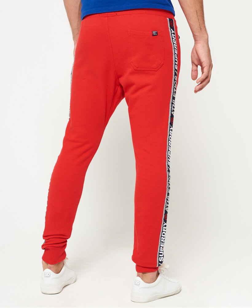 Mens - Stadium Joggers in Red | Superdry