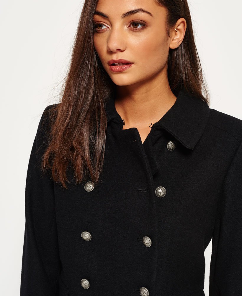 Superdry Military Pea Coat - Women's Womens Jackets
