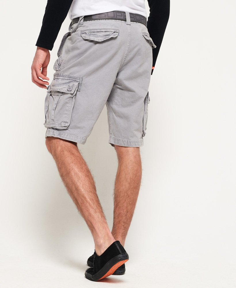 Mens Core Cargo Heavy Shorts In Mottled Grey Superdry