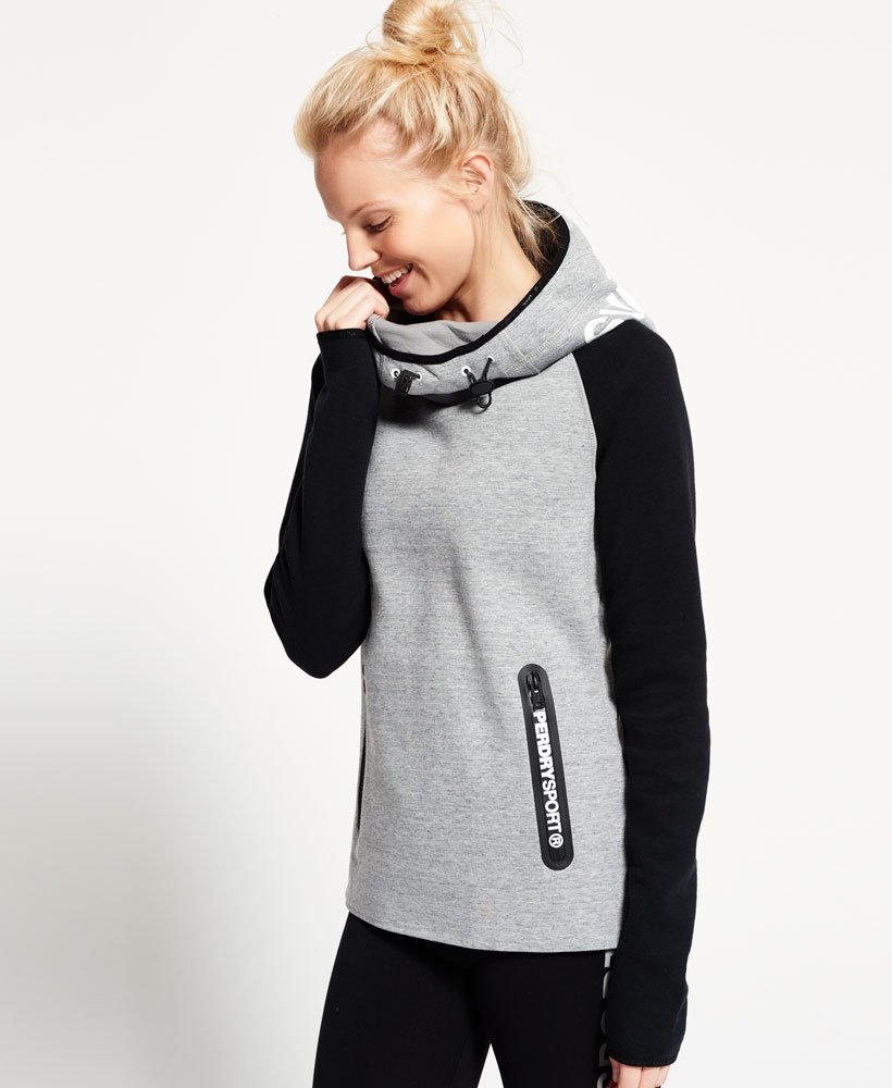 superdry gym tech cowl hoodie