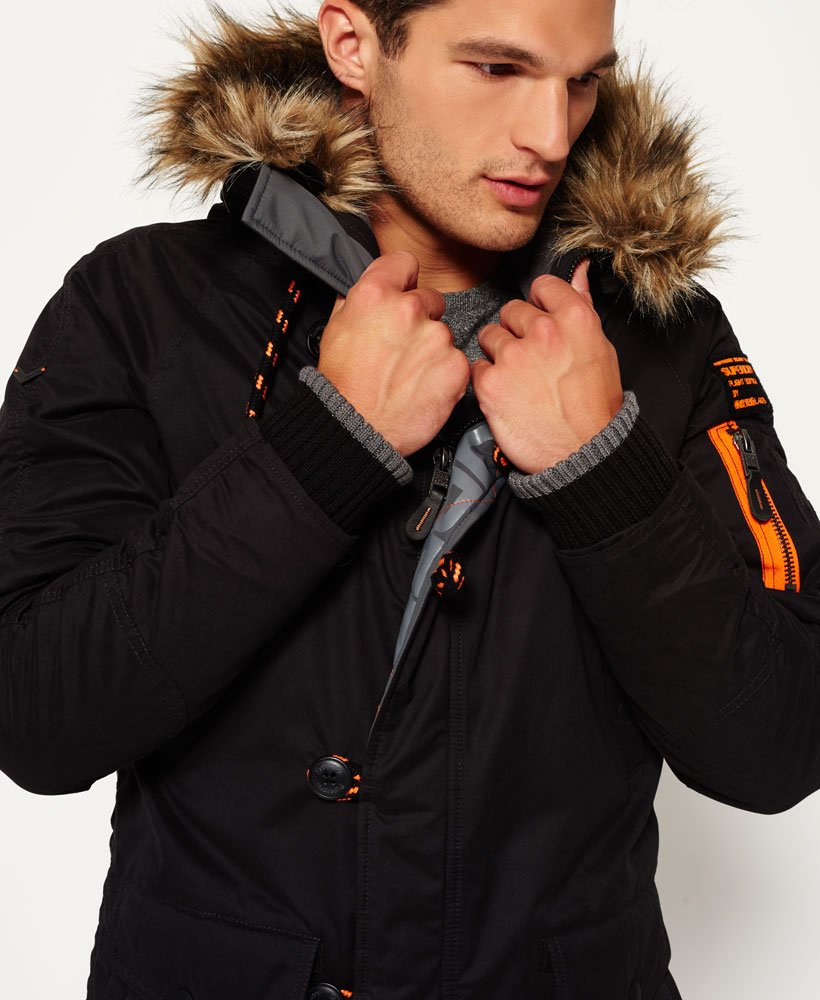 Homme Parka en microfibre Noir | Superdry BE-FR