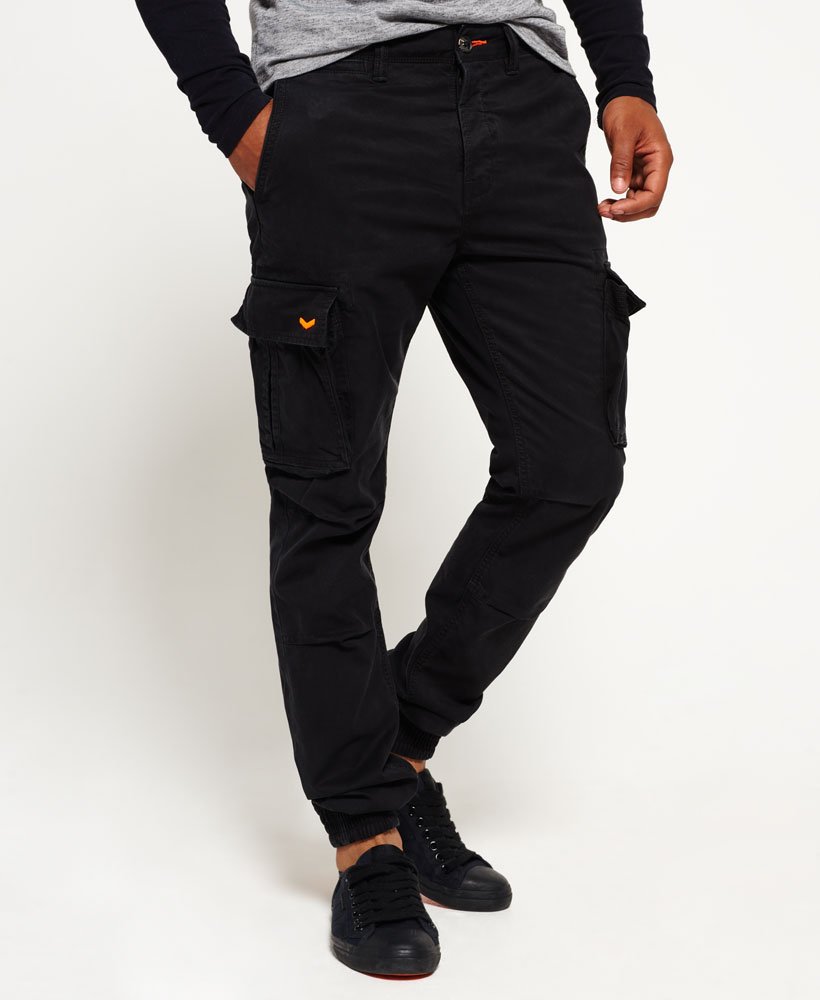 Mens - Rookie Grip Cargo Pants in Black | Superdry UK