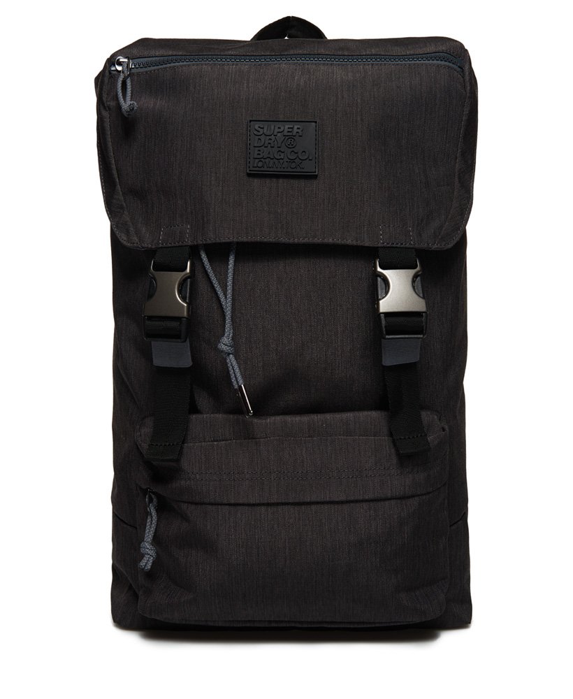 Mens - Foldover Backpack in Dark Grey Marl | Superdry