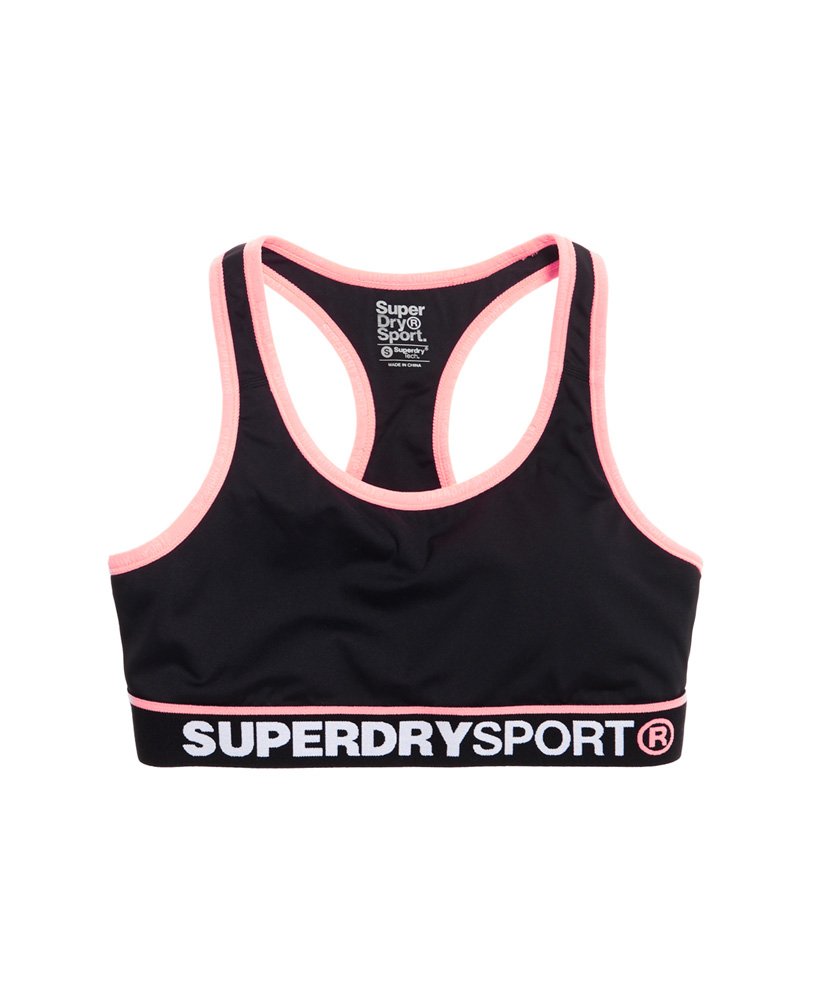 Superdry Sports Bra Medium Support Black