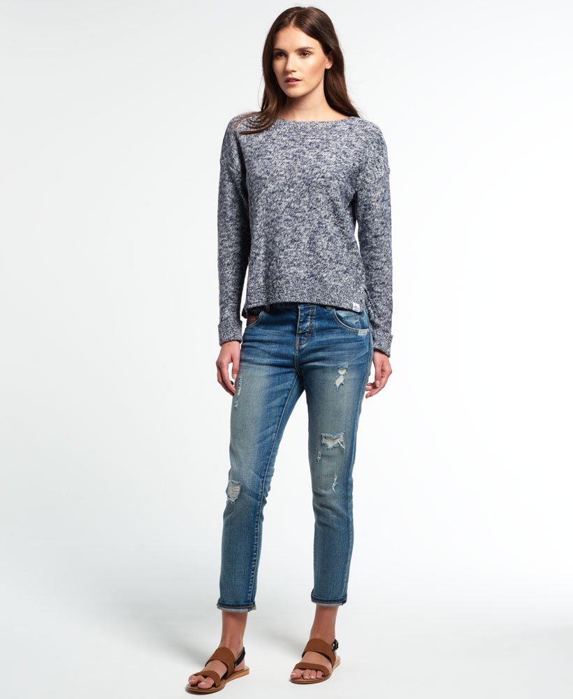 Womens - Icarus Knit Jumper in Navy | Superdry UK
