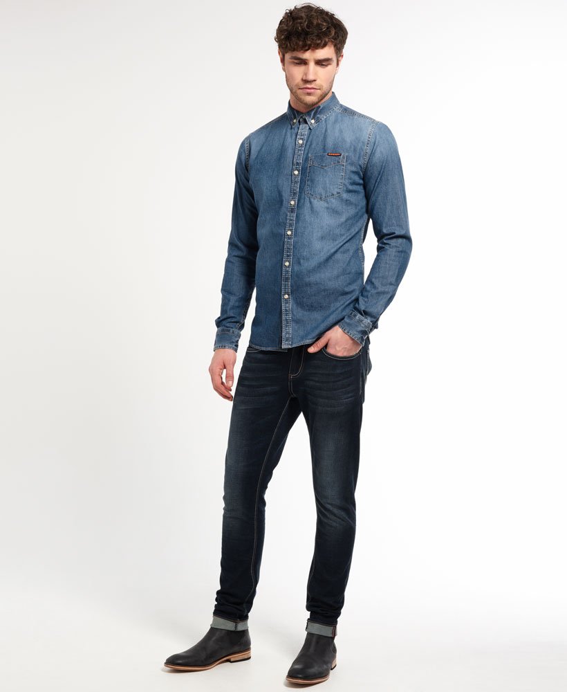 Mens - London Loom Shirt in Blue | Superdry