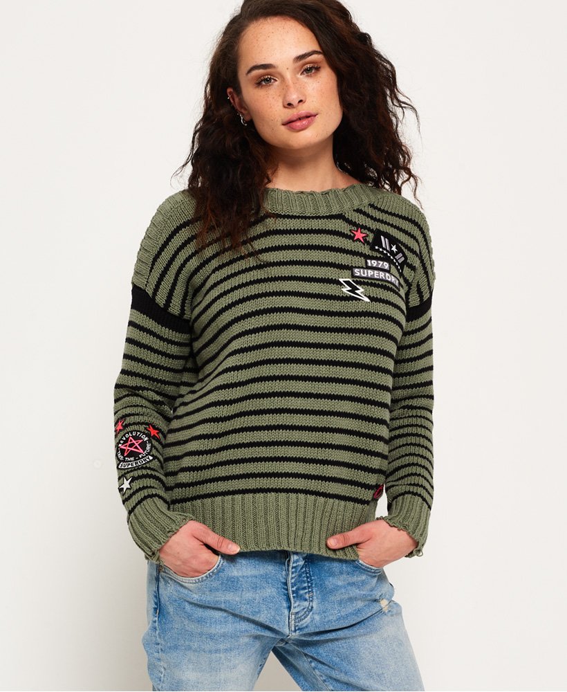 punt Gedetailleerd Kostbaar Superdry Anya Badged Jumper - Women's Womens Sweaters