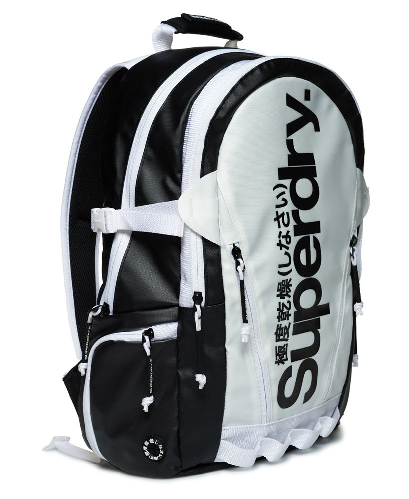Men's Mono Tarp Backpack in Black/white | Superdry CA-EN