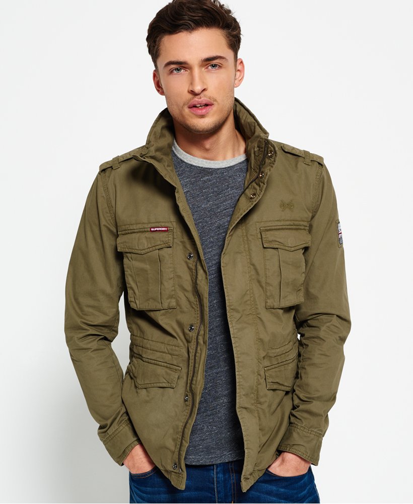 I doubt it Tear Part Mens - Rookie Military Jacket in Duty Green | Superdry