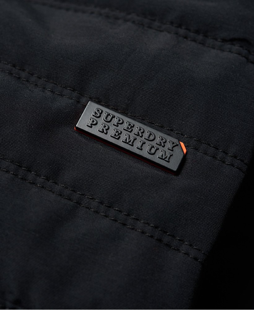 Mens - Premium Crest Racer Jacket in Black | Superdry