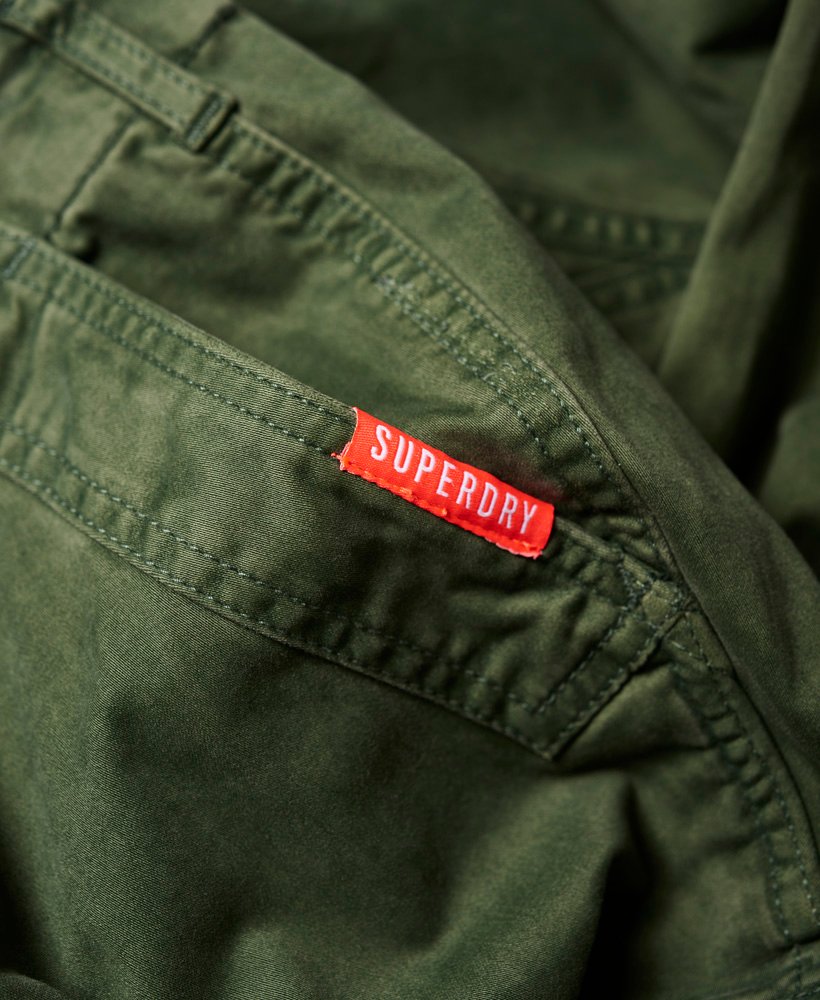 Womens - Girlfriend Cropped Cargo Pants in Green | Superdry