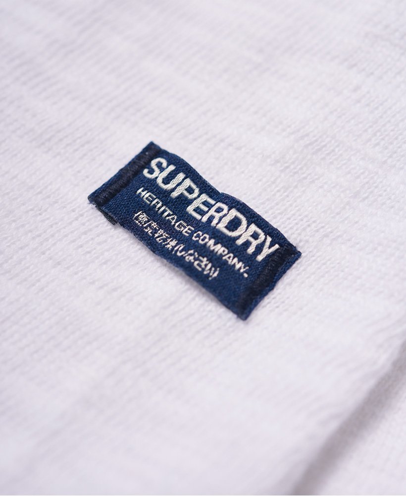 Men's - Bootlegger Long Sleeve Grandad Top in White | Superdry UK