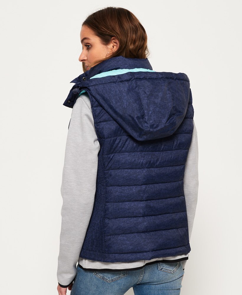 Superdry CA-EN Fuji Slim Double Zip Vest Gilet for Womens