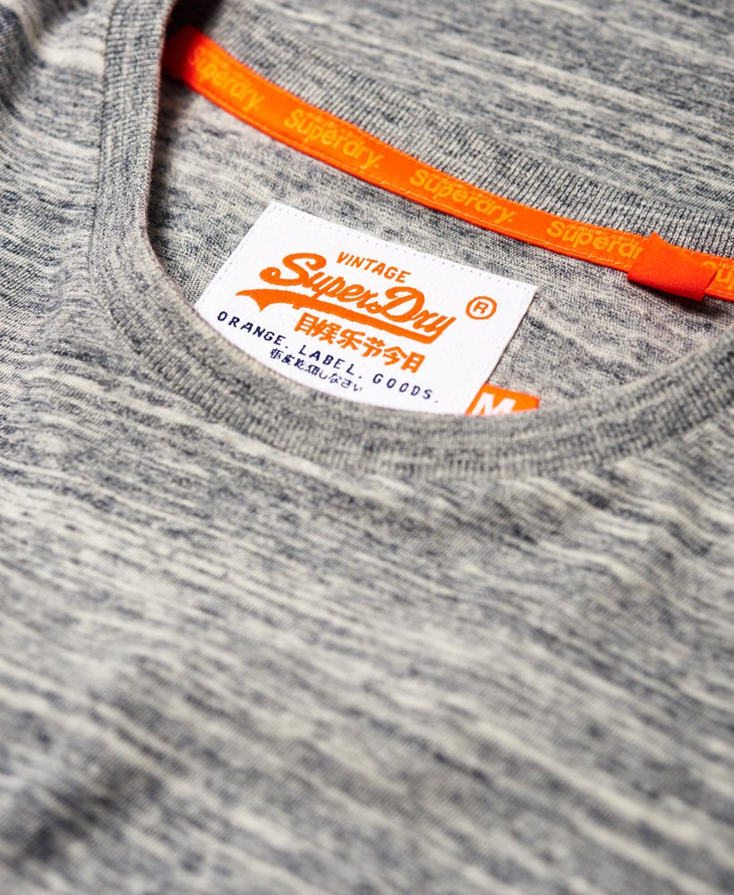Mens - Orange Label Vintage Embroidery T-Shirt in Light Grey | Superdry UK