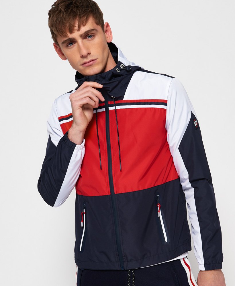 Mens - Pacific Surf Cagoule in Red | Superdry