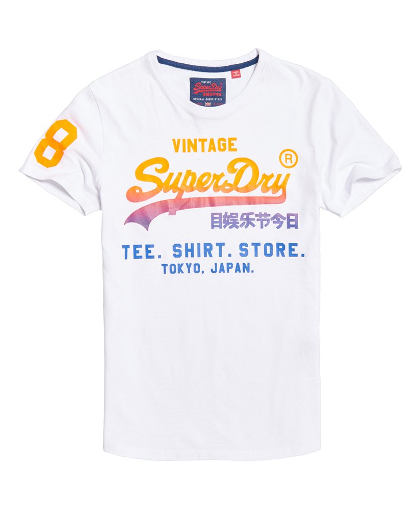 spin Også dele Mens - Shirt Shop Fade T-shirt in Optic | Superdry