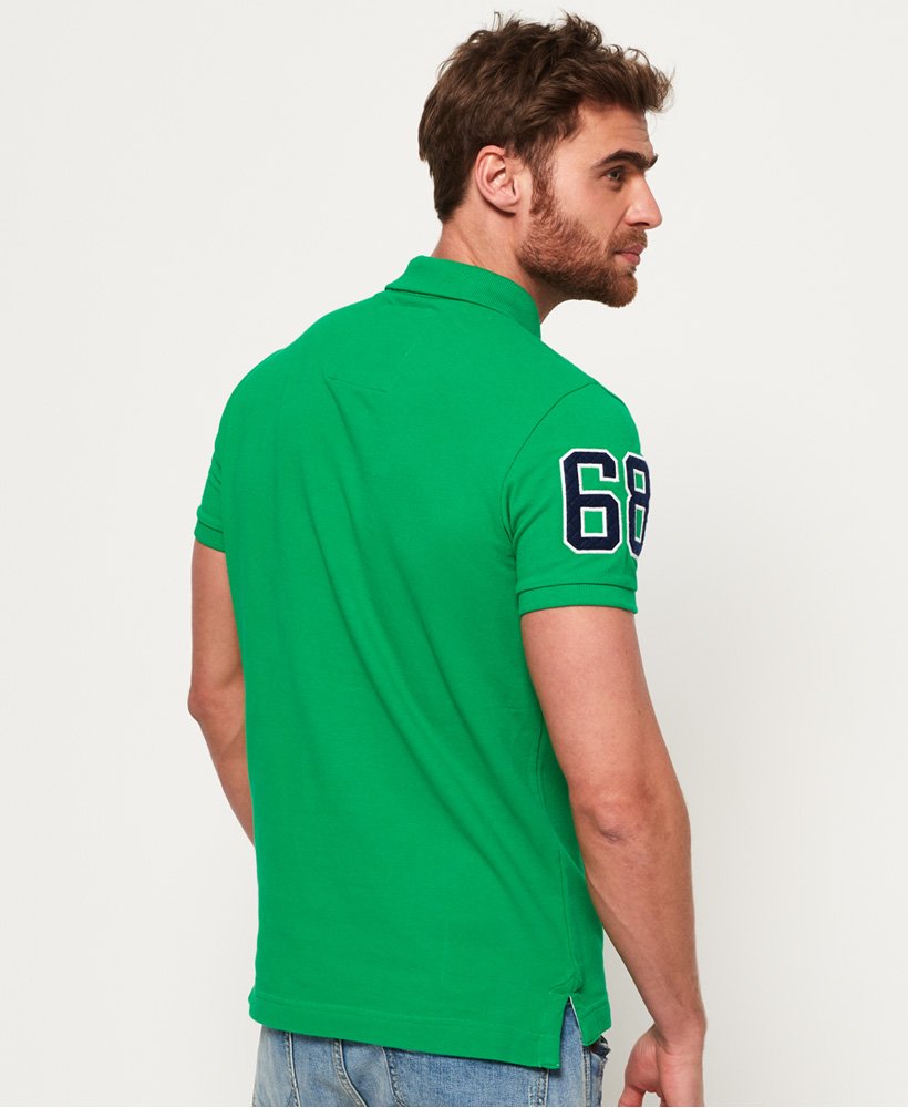 Mens - Classic Super State Polo Shirt in Green | Superdry UK