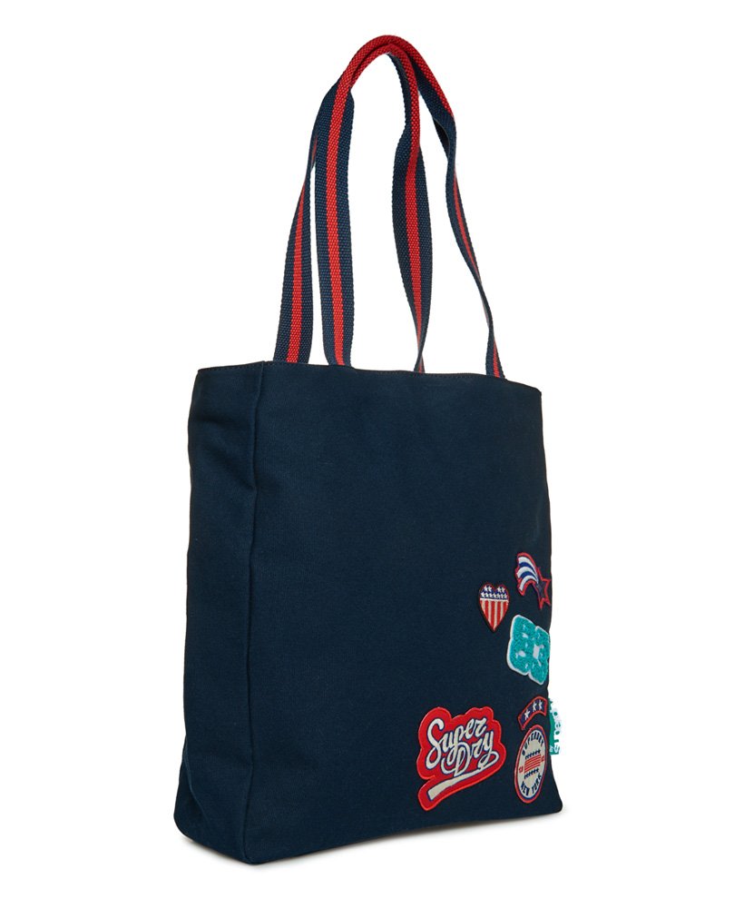 Womens - Pacific League Tote Bag in Marina Navy | Superdry