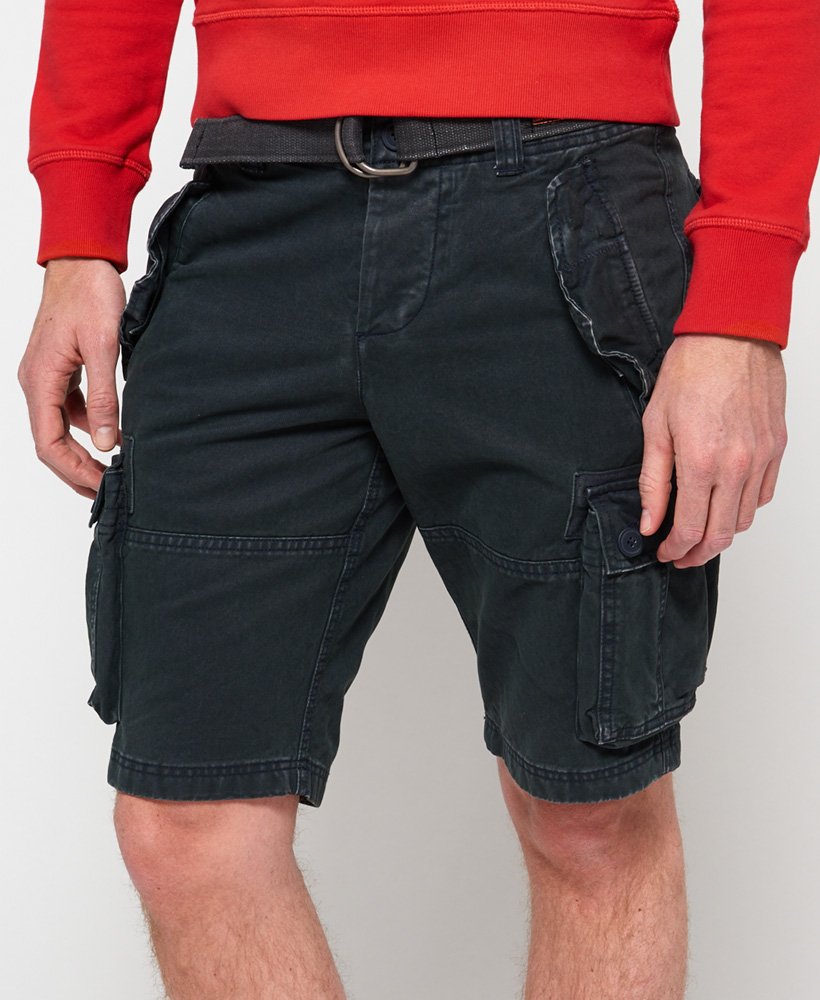 Men's - Core Cargo Heavy Shorts in Worn Ink | Superdry UK
