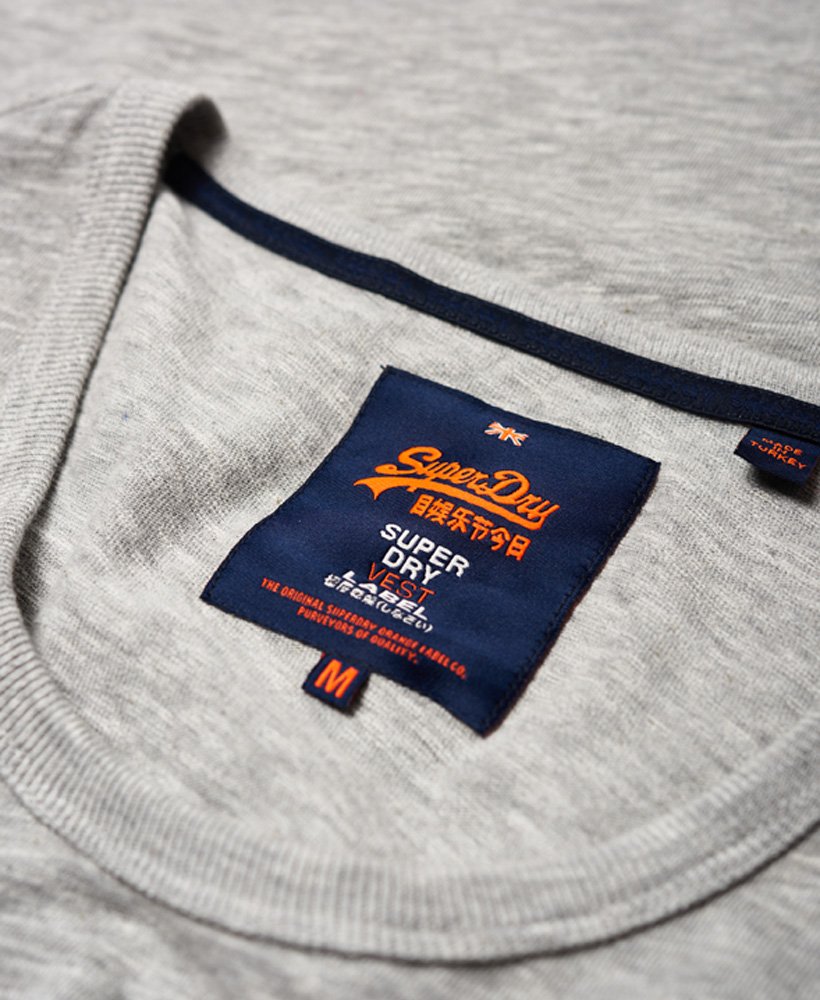 Men’s - Vintage Logo Duo Vest in Frontier Grey | Superdry