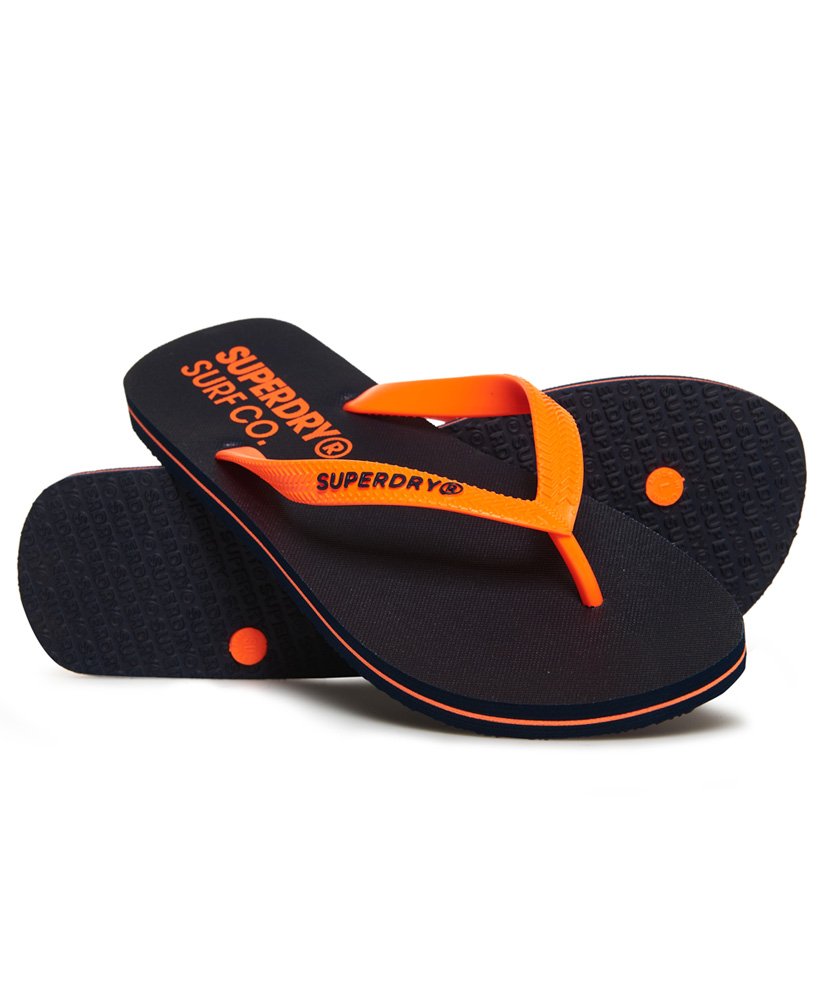 orange flip flops mens