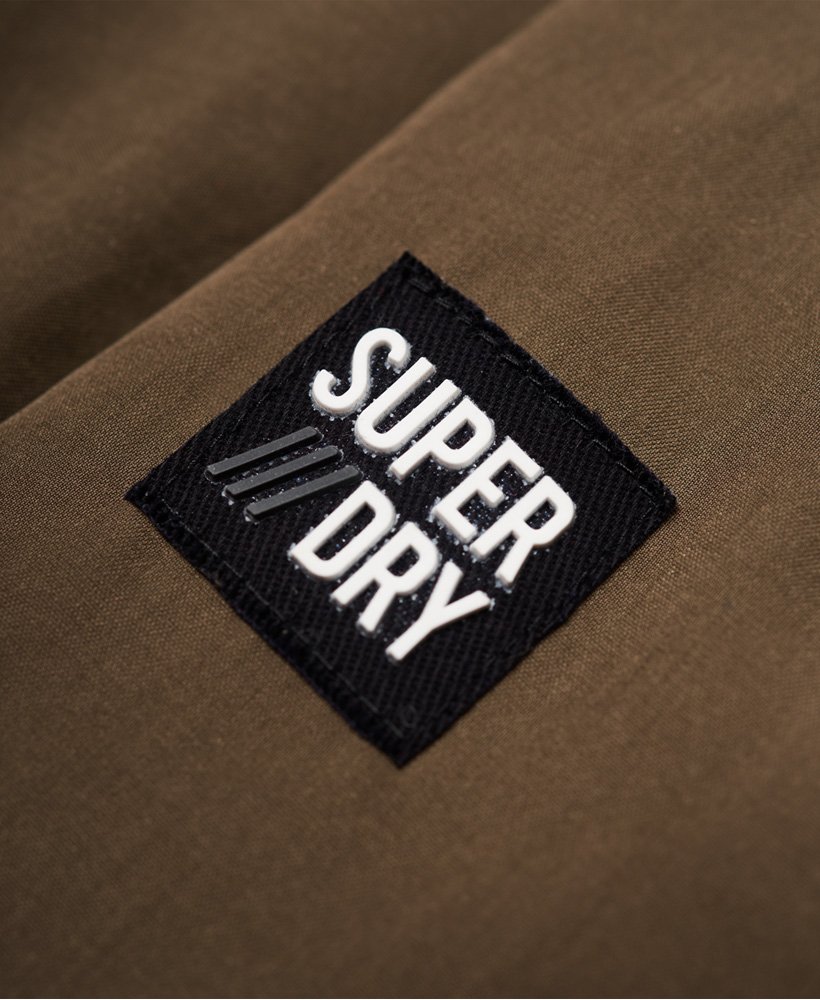 Womens - Microfibre Project Parka Jacket in Khaki | Superdry UK