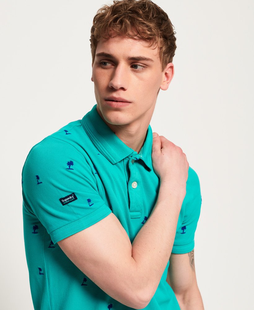 Superdry Classic Bermuda All Over Print Pique Polo Shirt 4