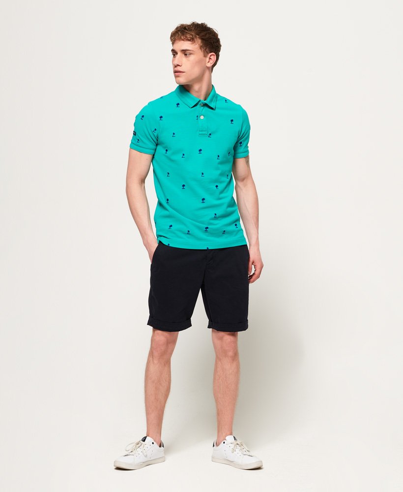 Superdry Classic Bermuda All Over Print Pique Polo Shirt 2