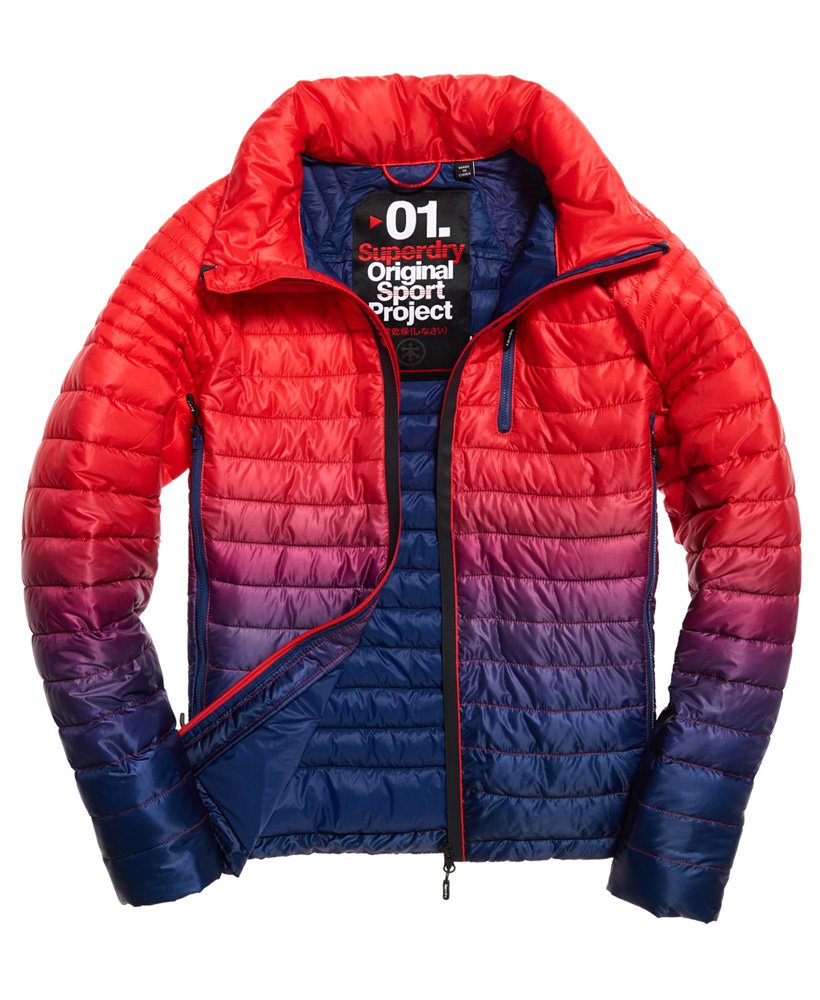 Mens - Power Fade Jacket in Red | Superdry