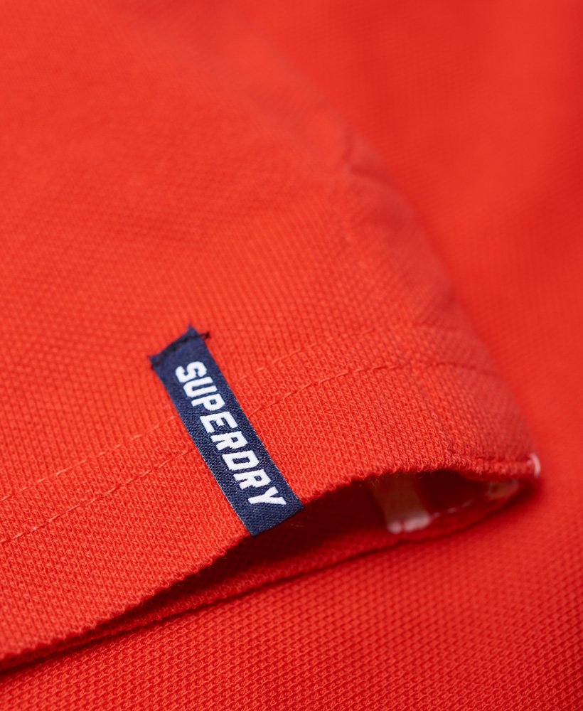 Womens - Pacific Badge Polo Shirt in Red | Superdry