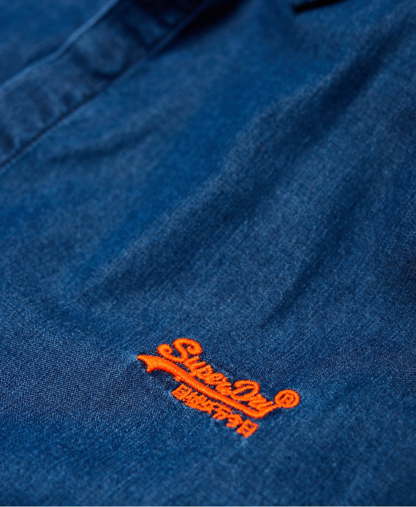 Mens - Tailored Indigo Loom Shirt in Blue | Superdry
