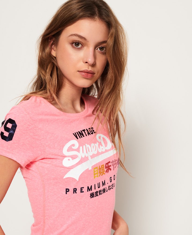 Women's Premium Goods Rhinestone Pop in Pink | Superdry