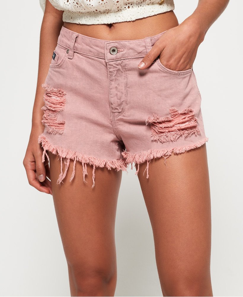 superdry denim shorts womens