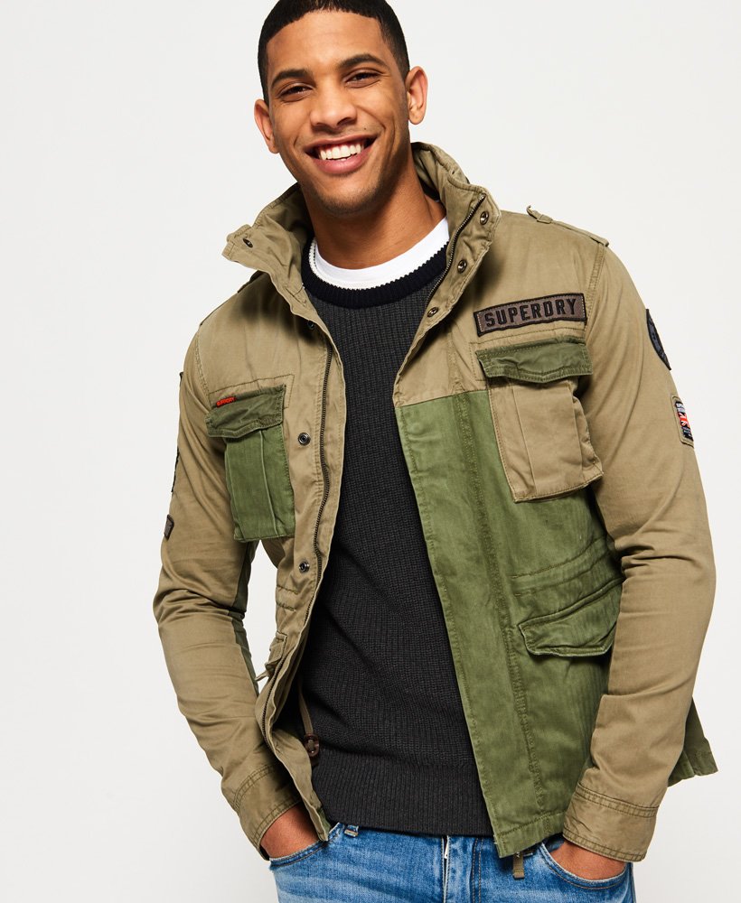 Mens - Rookie Mixed Military Jacket in 