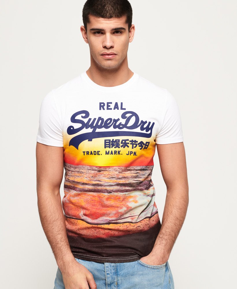 Superdry VINTAGE LOGO STORE CLASSIC - Camiseta estampada - optic