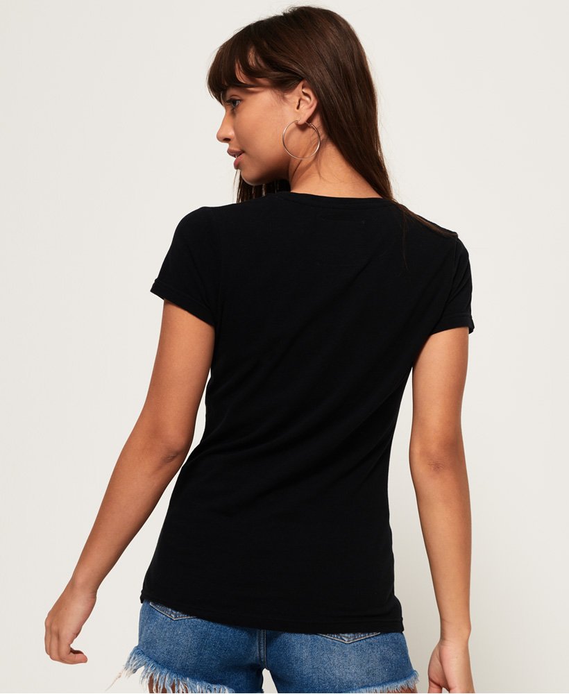 Womens - Rock Rhinestone T-Shirt in Black | Superdry