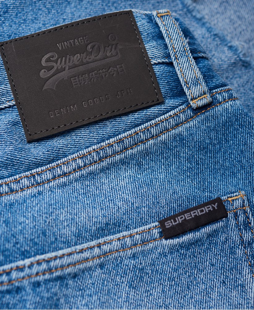 Mens - Oversized Tapered Jeans in Kinney Mid Blue | Superdry