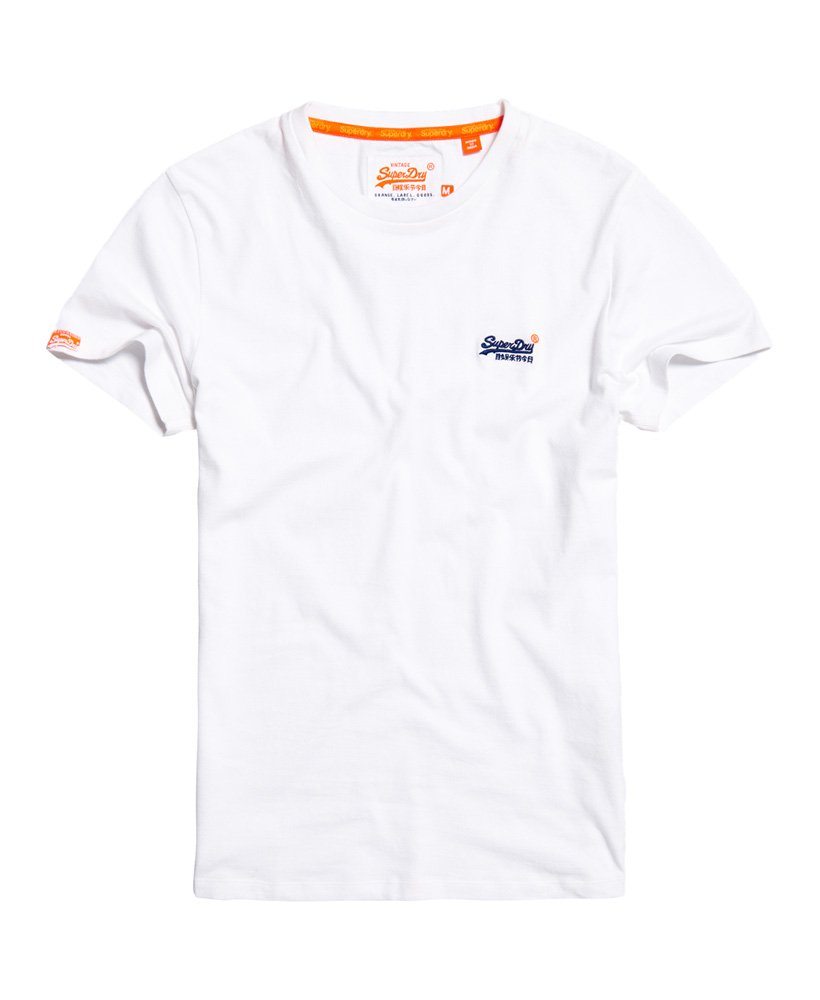 XXXXL M Superdry Orange Label Vintage Embroidery T-Shirt Crew Neck Khaki Camo 