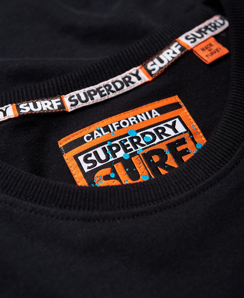 Men's - Echo Beach Long Sleeve T-Shirt in Black | Superdry UK