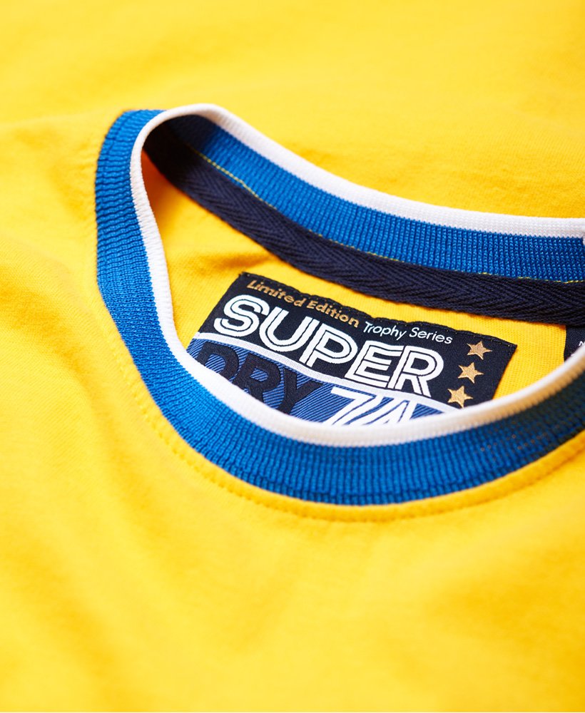 Men's Sweden Trophy Series T-Shirt in Yellow | Superdry US