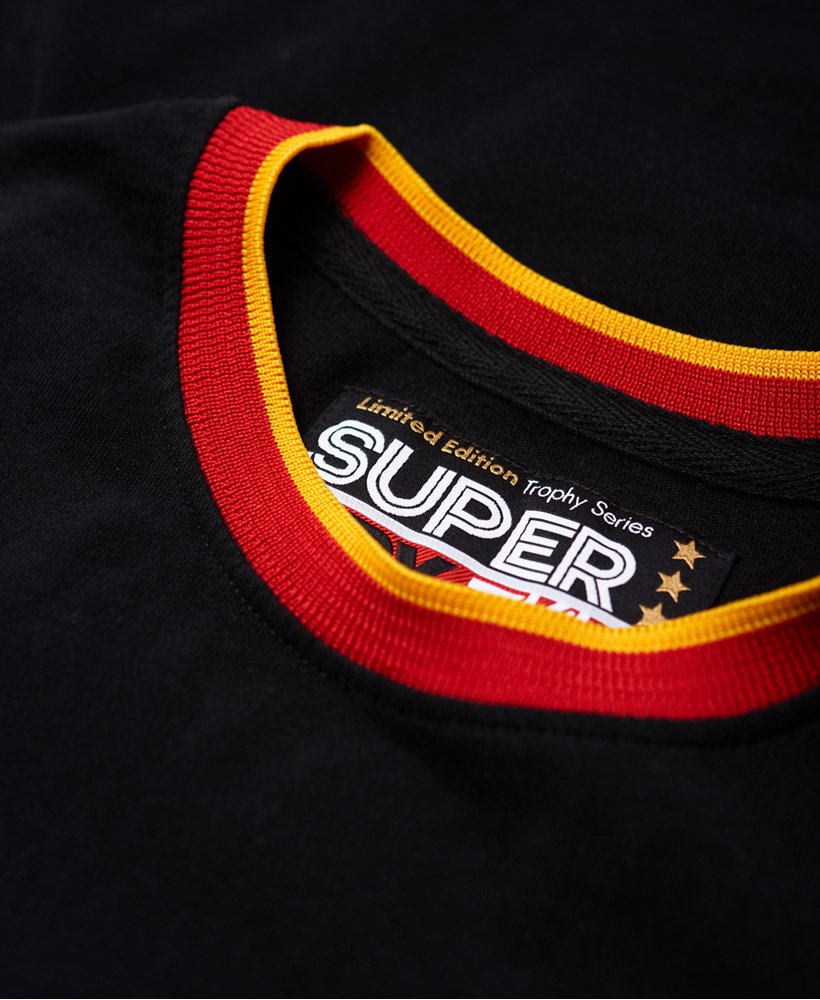 Mens - Belgium Trophy Series T-Shirt in Black | Superdry