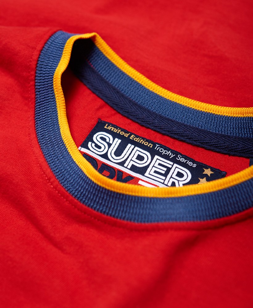 Mens - Spain Trophy Series T-Shirt in Blaze Red | Superdry