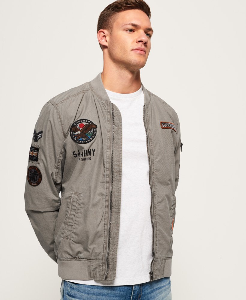 Superdry Rookie Duty Patch Bomber Jacket - Men's Mens Jackets